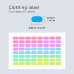 Clothing Name Label Dimensions for Day Care Combo